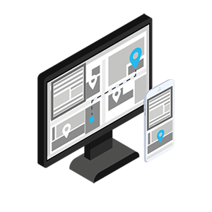 Tracking- und Retourenportal auf Monitor und Smartphone